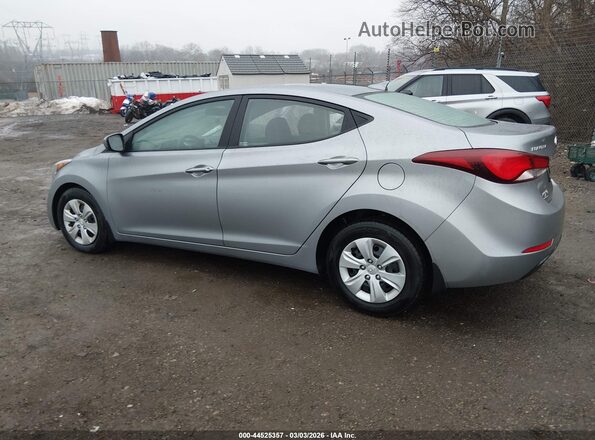 5NPDH4AEXGH717434 2016 HYUNDAI ELANTRA Серебряный Задняя левая четверть