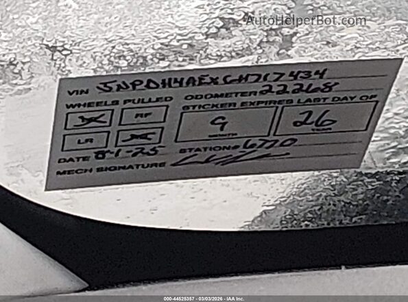 5NPDH4AEXGH717434 2016 HYUNDAI ELANTRA Серебряный Вид задней части салона