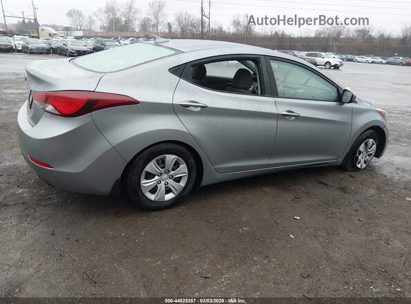 5NPDH4AEXGH717434 2016 HYUNDAI ELANTRA Серебряный Задняя правая четверть