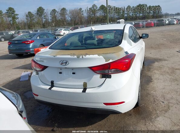 5NPDH4AEXGH774331 2016 HYUNDAI ELANTRA Белый 