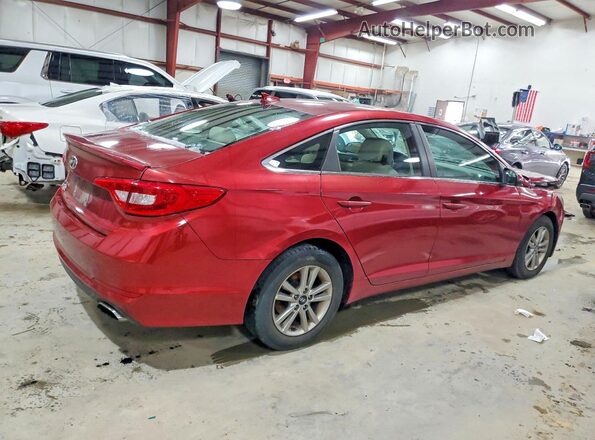 5NPE24AF0GH319874 2016 HYUNDAI SONATA Red Հետևի աջ