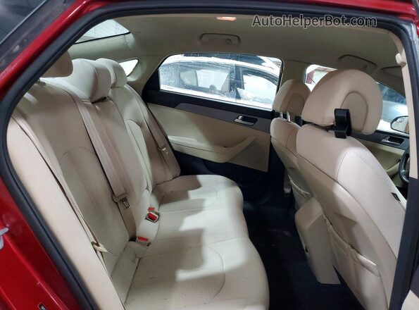 5NPE24AF0GH319874 2016 HYUNDAI SONATA Red Հետևի նստատեղերի տեսք
