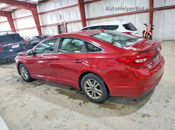 5NPE24AF0GH319874 2016 HYUNDAI SONATA Red Հետևի ձախ