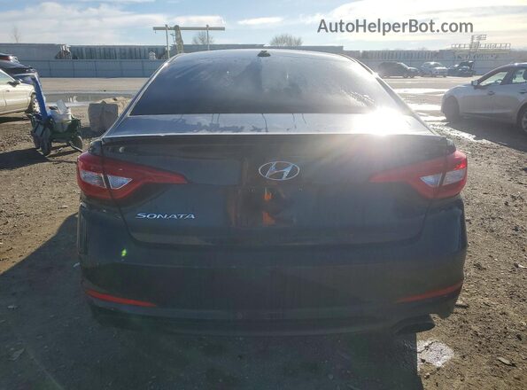 5NPE24AF0HH448621 2017 HYUNDAI SONATA Черный Вид сзади