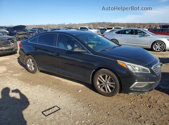 5NPE24AF0HH448621 2017 HYUNDAI SONATA Черный Передняя правая четверть