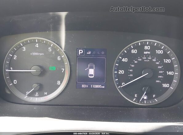 5NPE24AF0HH465709 2017 HYUNDAI SONATA Серебряный Вид задних сидений