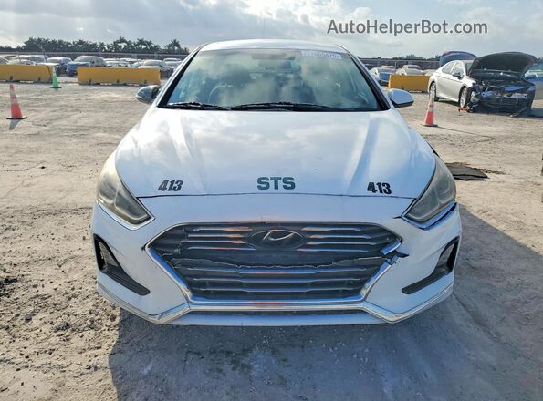 5NPE24AF0KH746321 2019 HYUNDAI SONATA Серый Вид спереди