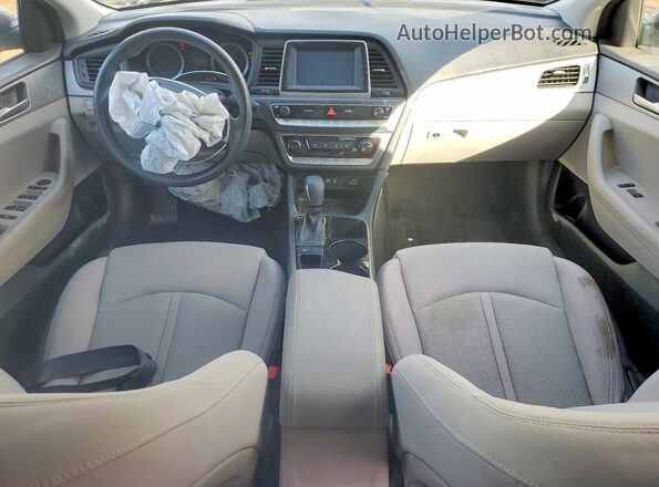 5NPE24AF0KH778010 2019 HYUNDAI SONATA Gray Առջևի վահանակի տեսք