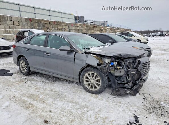 5NPE24AF0KH791761 2019 HYUNDAI SONATA Серый Передняя правая четверть