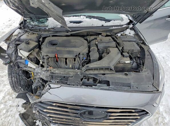 5NPE24AF0KH791761 2019 HYUNDAI SONATA Серый Вид задней части салона