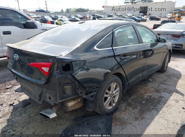 5NPE24AF2HH465792 2017 HYUNDAI SONATA Black Задня права чверть