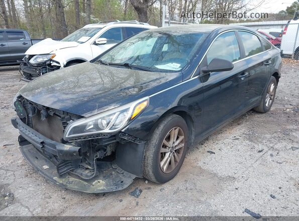 5NPE24AF2HH465792 2017 HYUNDAI SONATA Black Передня ліва чверть