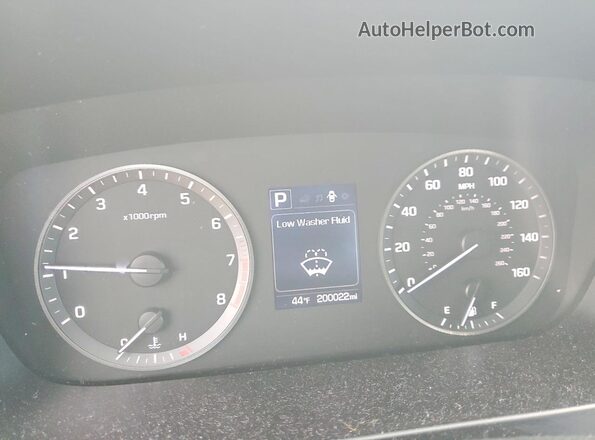 5NPE24AF2HH474640 2017 HYUNDAI SONATA Серебряный Вид щитка приборов