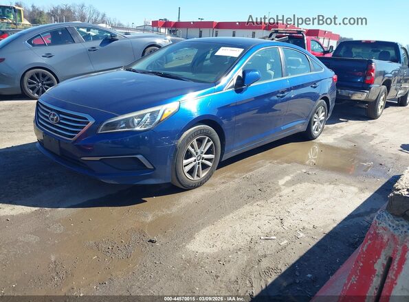 5NPE24AF2HH492202 2017 HYUNDAI SONATA Blue Przód lewy