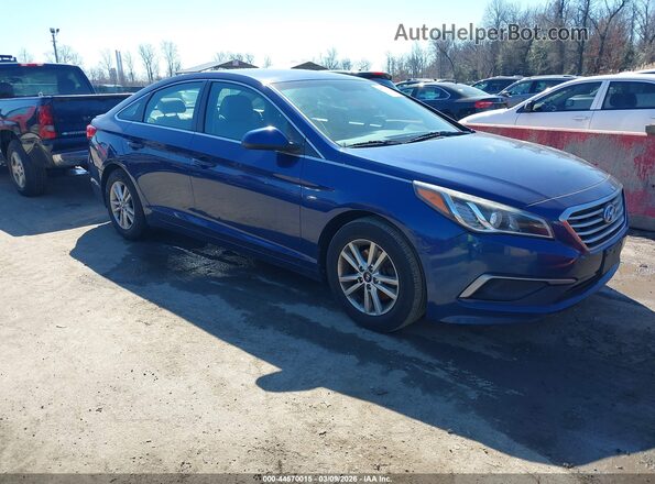 5NPE24AF2HH492202 2017 HYUNDAI SONATA Blue Przód prawy