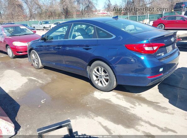 5NPE24AF2HH492202 2017 HYUNDAI SONATA Blue Tył lewy