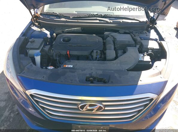 5NPE24AF2HH492202 2017 HYUNDAI SONATA Blue Widok z tyłu