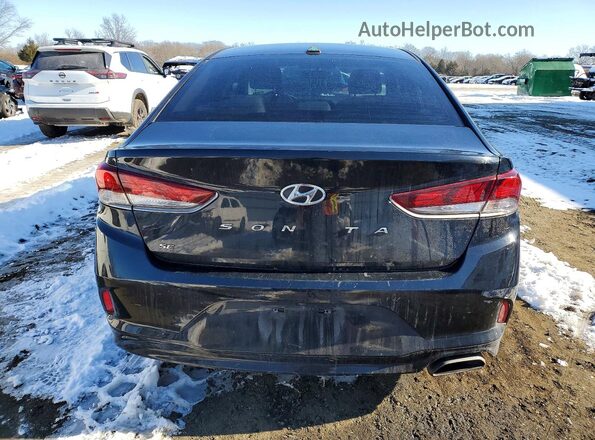 5NPE24AF2JH628706 2018 HYUNDAI SONATA Черный Вид сзади