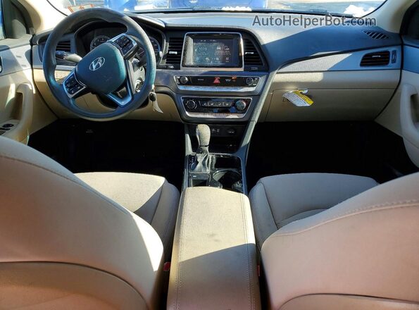 5NPE24AF2JH628706 2018 HYUNDAI SONATA Черный Вид панели приборов