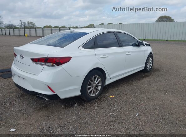 5NPE24AF2KH777778 2019 HYUNDAI SONATA White Задня права чверть