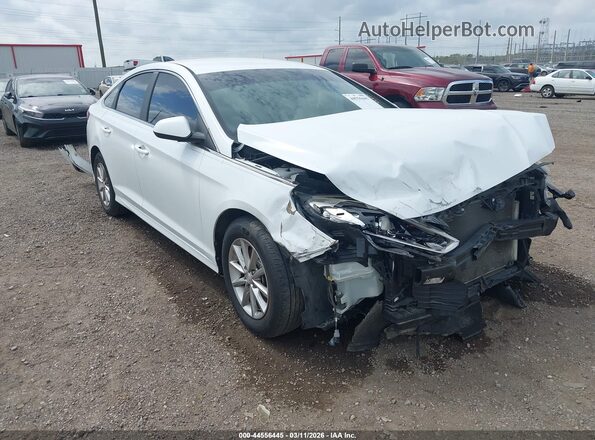 5NPE24AF2KH777778 2019 HYUNDAI SONATA White Передня права чверть