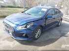 2018 Hyundai Sonata Se Синий vin: 5NPE24AF3JH601319