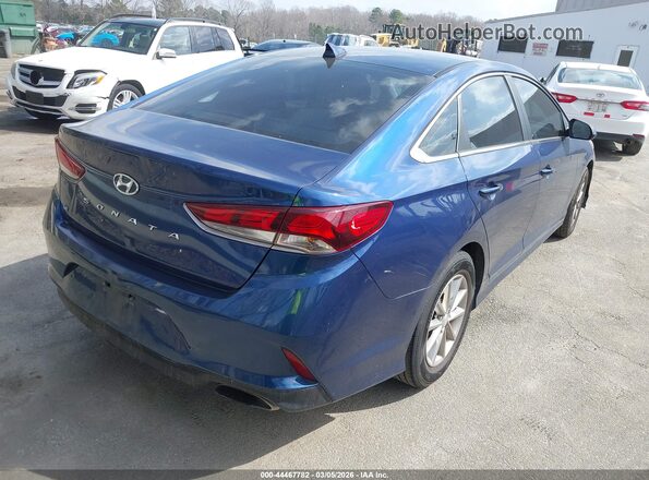 5NPE24AF3JH601319 2018 HYUNDAI SONATA Синий Задняя правая четверть