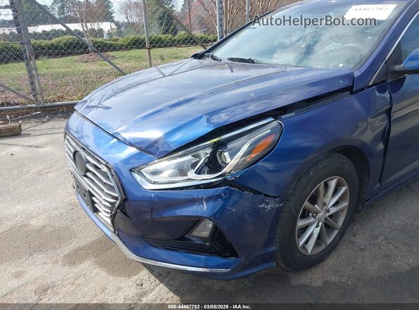 5NPE24AF3JH601319 2018 HYUNDAI SONATA Синий Вид спереди