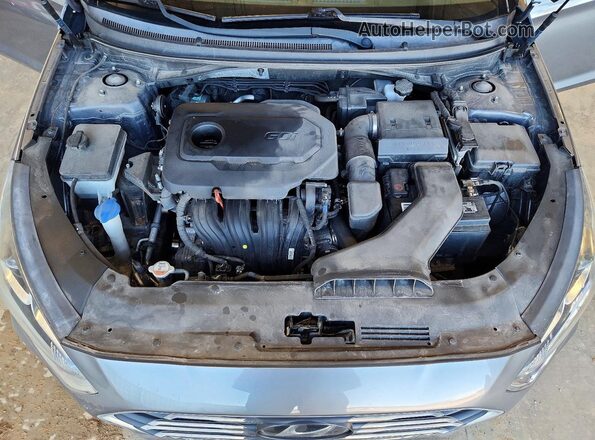 5NPE24AF3KH732283 2019 HYUNDAI SONATA Gray Widok wnętrza z tyłu