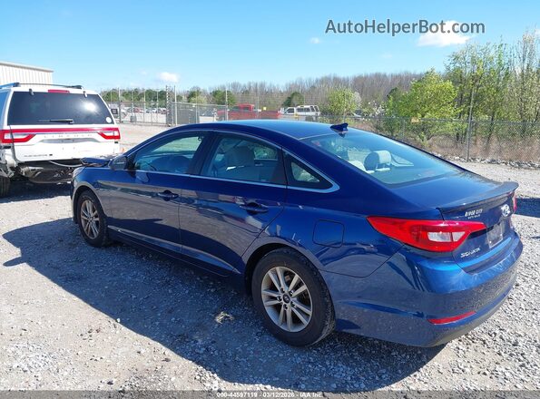 5NPE24AF4HH504723 2017 HYUNDAI SONATA Синий Задняя левая четверть
