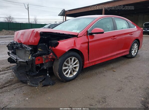 5NPE24AF4KH765714 2019 HYUNDAI SONATA Red Вид спереду