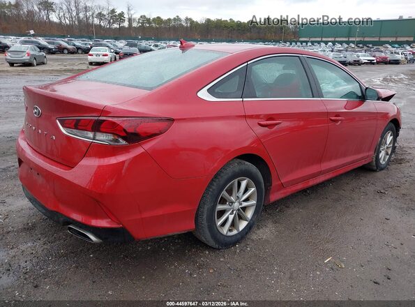 5NPE24AF4KH765714 2019 HYUNDAI SONATA Red Задня права чверть