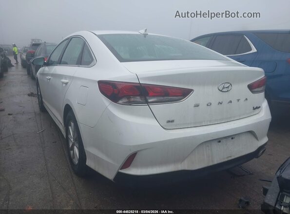 5NPE24AF4KH776227 2019 HYUNDAI SONATA White Հետևի ձախ