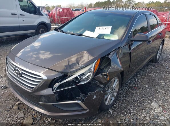 5NPE24AF5GH348951 2016 HYUNDAI SONATA Коричневый Вид спереди