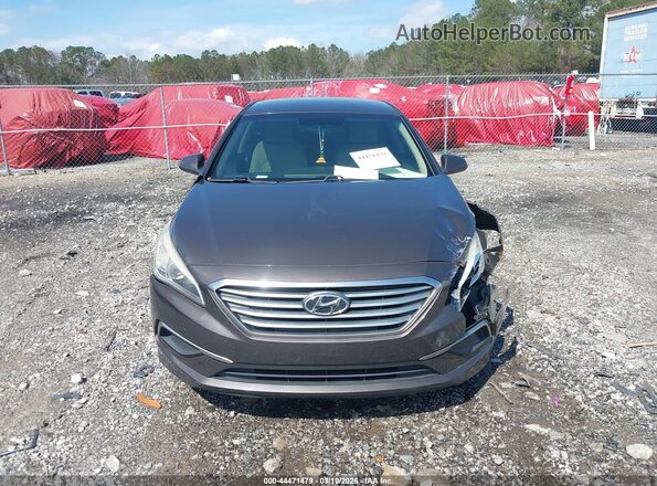 5NPE24AF5GH348951 2016 HYUNDAI SONATA Коричневый Вид щитка приборов