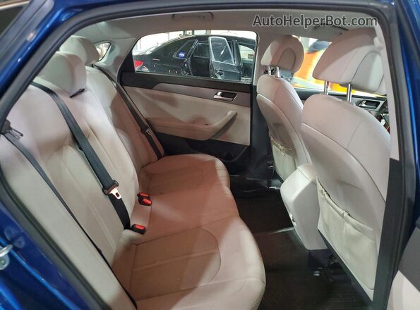 5NPE24AF5GH357164 2016 HYUNDAI SONATA Синий Вид задних сидений