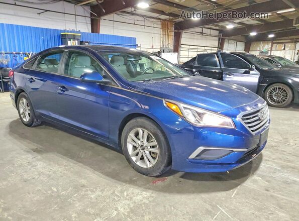 5NPE24AF5GH357164 2016 HYUNDAI SONATA Синий Передняя правая четверть