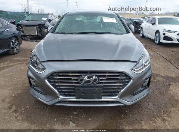 5NPE24AF5JH648514 2018 HYUNDAI SONATA Gray Widok zestawu wskaźników