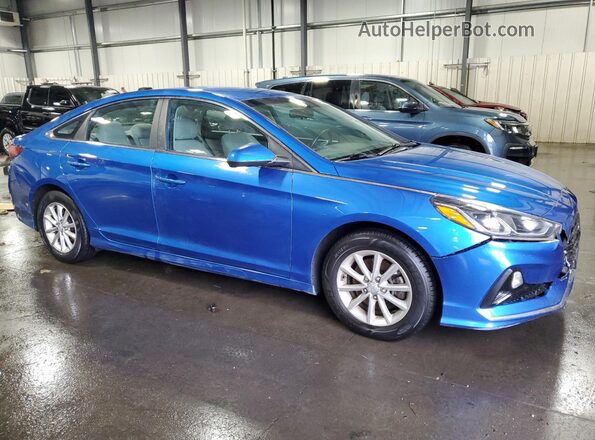 5NPE24AF5KH780156 2019 HYUNDAI SONATA Синий Передняя правая четверть