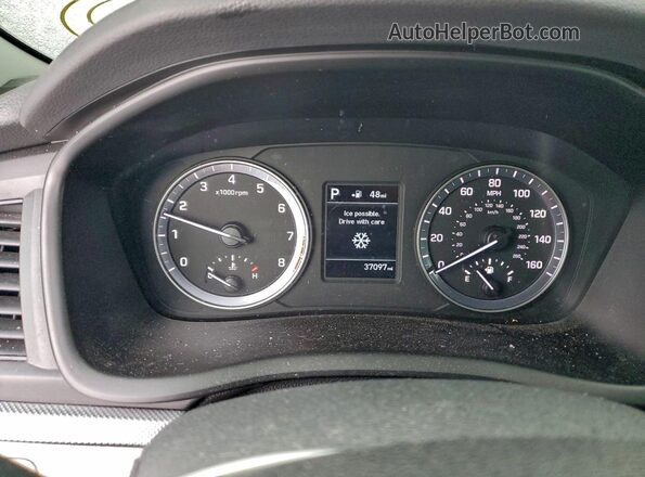 5NPE24AF5KH780156 2019 HYUNDAI SONATA Синий Вид щитка приборов