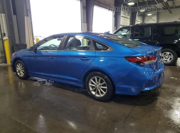 5NPE24AF5KH780156 2019 HYUNDAI SONATA Синий Задняя левая четверть