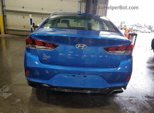 5NPE24AF5KH780156 2019 HYUNDAI SONATA Синий Вид сзади