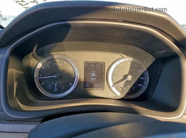 5NPE24AF5KH789651 2019 HYUNDAI SONATA Синий Вид щитка приборов