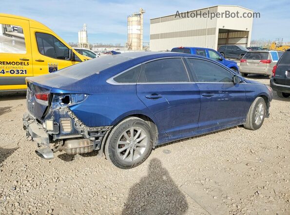 5NPE24AF5KH791903 2019 HYUNDAI SONATA Синий Задняя правая четверть