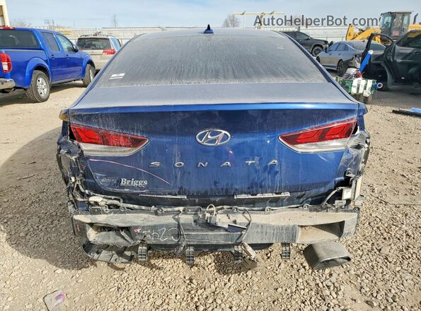 5NPE24AF5KH791903 2019 HYUNDAI SONATA Синий Вид сзади