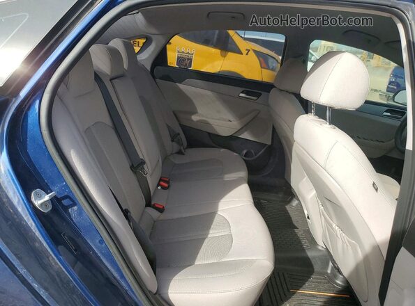 5NPE24AF5KH791903 2019 HYUNDAI SONATA Синий Вид задних сидений