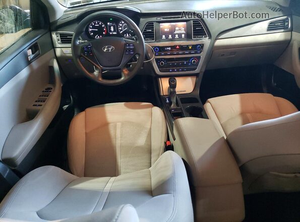 5NPE24AF6GH312606 2016 HYUNDAI SONATA Черный Вид панели приборов