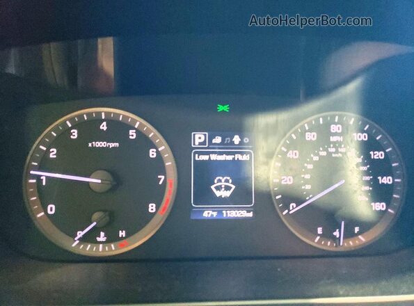 5NPE24AF6GH312606 2016 HYUNDAI SONATA Черный Вид щитка приборов