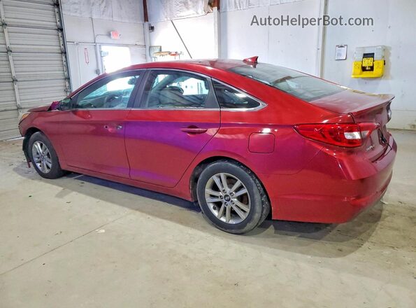 5NPE24AF6GH387175 2016 HYUNDAI SONATA Бордовый Задняя левая четверть