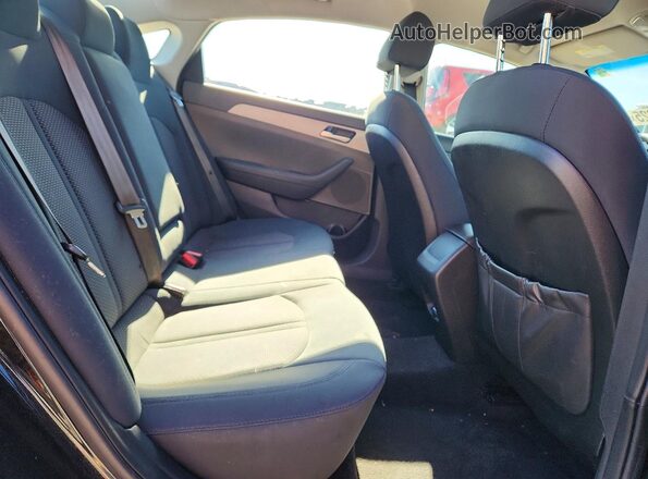 5NPE24AF6KH741902 2019 HYUNDAI SONATA Black Հետևի նստատեղերի տեսք